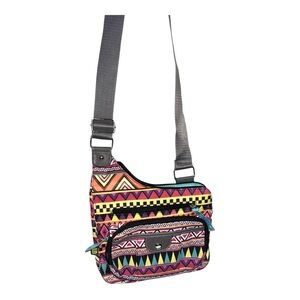 Lily Bloom Colorful Geometric Crossbody Bag